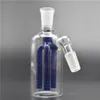 Bongs de collecteur de cendres en verre de haute qualité 45 degrés 14mm 18mm 3 bras arbre perc filtration verre cendrier barboteur Bong plates-formes pétrolières