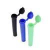 Plastic Joint Container Doob Tubes Airtight Smellproof Odor Free Smoking 95mm Pre-roll Cigarette Roll Paper Storage Stash Tube Acrylic Cartridge Holder Vial