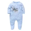 Neonati Ragazze Top Pagliaccetti Tute Cartoon Wear Pooh Stampa Tute Intero Manica lunga Tuta intera Pigiama Bebe Pour Onesies G1221