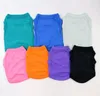 10st Pet T-shirts Summer Solid Dog Clothes Fashion Top Shirts Vest Cotton Clothes Dog Puppy Small Dog Clothes