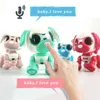 かわいいおもちゃのスマートペット犬のインタラクティブなスマートな子犬ロボット犬の声をかけられたタッチ録音のLED目の録音歌の睡眠201212