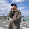 IEFB MEN S WEAR 2020 BUND LONG SLEEVE BUNTER PLAID PLAID REPOR TROOLAR LOOD LING COAT SAND S KOREA CORFARE JACKET LJ201106