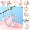 Chinese retro pauw koi tassel hanger groep fan vorm messing bookmark metal book clip paginatiemarkering