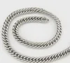 5 Meter Lot 7 mm/9 mm Edelstahlketten zum Finden von Cowboy-Gliedern, doppelt gewebte Kette, Schmuckmarkierung, DIY, Silber