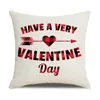 Valentines Day Throw Pillow Cover 18 Inch Pillow Case for Home Decor Heart Love Cushion Cases Sofa Couch Decorations JK2101XB