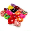 Handmade Solid Color Ties Ring Hair Rubber Hairbands Elastic Rope Ponytail Holder For Kids Girl Fashion Accessories