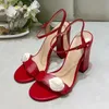 Designer Sandals Genuine Leather Summer Ladies High Heels Golden Fashion Platform Women's Red Bottom Bridal Dress Shoes Office Work