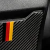 Carbon Fiber Rear Armrest Storage Box Panel Cover Trim Car Sticker for Mercedes C Class W205 C180 C200 GLC Accessories