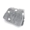 Couvertures Magic Glow The Dark polaire gris étoiles lune peluche fourrure couverture chaude 7563707