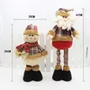 47 centimetri bambole di Natale Babbo Natale pupazzo di neve giocattoli decorazioni di Natale per la casa figurine retrattili regalo di Natale per i bambini 201027