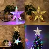 Choinka Topper LED Light Up Gwiazda Drzewo Domowe Party Xmas Ornament Decor Christmas Ozdoby Dekoracje1