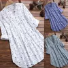 Women's Blouses & Shirts Women Blouse Casual Loose Long Sleeve Tunic Tops Shirt Summer Elegant Ladies Streetwear Plus Size M-3XL Fashion Clo