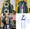 Una pieza cosplay Wano País Arco Roronoa Zoro traje de kimono