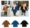 Bahar Sonbahar Bebek Erkek Yünlü Ceketler Katlar Uzun Stil Yakışıklı Çocuk Ekose Takım Çocuk Kıyafetleri Jetet7372811
