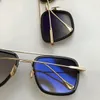 New Retro glasses men's Square Pilot Sunglasses Gold Metal / gradient men's high quality sunglasses glasses neutral