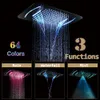 M Boenn Rain Shower Systems LED Shower Head Bathroom Faucet Thermostatic Valve Bath Mixer Tap Embedded Ceiling Shower Set Chrome L8566437