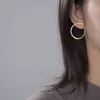 Lotus Fun 18K Gold Minimalism Big Hoop Circle Dangle Earrings For Women 925 Sterling Silver Luxury Jewelry Trend Female 2201082059080