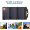 US PORMOTECH 19 Вт Солнечное зарядное устройство Dual USB Порт Camping Солнечная панель Портативная Зарядка Совместимо для SmartPhonea41 A51 A48 A14