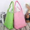 Conejo de Pascua Cesta Huevo Candy Bucket Bolsas de regalo de Navidad Bolsa de lona Santa Sacks Monogrammable Bolsa con cordón Decoración Envío marítimo ZZC4091