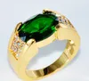 18K Изумрудное золото наполнить алмазное кольцо большого драгоценного камня натуральное каменное кольцо Женщина замораживание Леди драгоценного камня кольцо