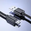 3A 1M/2M/3M 마이크로 타이프 USB 케이블 나일론 안드로이드 휴대 전화 용 빠른 충전 MicrousB 충전기 날짜 케이블