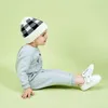 Moda bambino Beanie 8 colori inverno caldo bambini berretti lavorati a maglia sport all'aria aperta cappelli di lana scozzese CYZ2863