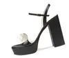 Chanel Вы 2023 neue Mode Frauen High Heels Leder Sandalen Mädchen lässig Sommer im Freien Dicke 11 cm Absatz sexy Keilpumpen Schuh schwarz braun Größe 40#G99 N12y