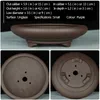 Garnek Unglaze Basin Chiny Yixing Mini Bonsai Doniczki Ogród Doniczki Purpurowy Piasek Wentylacja Ceramiczne Sukulety Sukulety Doniczki Y200709