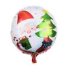 18 "Jul tema aluminiumfolie ballonger 12 stilar XMS Helium Mylar Balloon Kids Party Snowman Deer Santa Claus Style