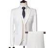 Man 2020 Spring and Autumn High-end Business Blazers Tre-Piece / Slim Stor Storlek. Multi-Color Boutique Suit C1007