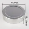 100 stks / partij 15G 20G lege aluminium crèmekruiken, cosmetische behuizing 15 ml aluminium tikken metalen lippenbalsemcontainer