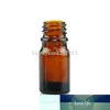 10ml 5pcs bottiglia di olio essenziale in vetro ambra, viaggi vuoti fiale trasparenti trasparenti con pipetta in vetro, emulsione / pompa di lozione / bottiglia spray