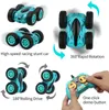 3.7 inch RC Car 2.4G 4CH Double-sided bounce Drift Stunt Rock Crawler Roll 360 Degree Flip Remote Control s Kids Toys 220315