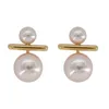 Orecchini di perle di perle simulate squisite Orecchini di perle bianche eleganti semplici per tutte le partite pendientes 2020 Regalo di gioielli di moda