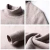 Coodrony Brand Höst Vinter Tjock Varm Turtleneck Sweater Topp 100% Ren Merino Wool Pullover Men Cashmere Knitwear Jersey C3112 211221