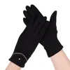 Casual Winter Fleece Five Fingers Gloves Outdoor Korean Sports Riding Thick Warm Non-Slip Touch Screen Driving Mittens