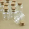 100pcs/Lot 5ml 22*30mm Storage Glass Bottles With Cork Stopper Crafts Jars Mini Transparent Empty Gifthigh qualtity