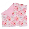 Baby Blankets Floral Plaid Stroller Blanket Nyfödd Super Mjukt Dubbelskikt Prickad Swaddling Wraps Quilt Shower Gift