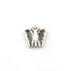 150pcs Antik Silver Alloy Ensidig Design Butterfly Charms Smycken Hantverk gör armband Halsbandsfynd 16x16.8mm A-625