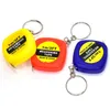 Mini 1m Maßband mit Keychain Kleines Stahllineal Tragbare Ziehhersteller Retractable Tape Miscess SN4836