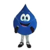 High quality Blue water Drop Mascot Costume Halloween Christmas Cartoon Character Outfits Suit Advertising Leaflets Clothings Carnival Unisex Adults Outfit