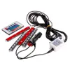 20 ensembles 12V Flexible Car Styling RVB LED Bande Lumière Atmosphère Décoration Lampe Intérieur Néons avec Contrôleur Allume-Cigare