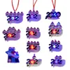 LED Christmas Quarantine Ornaments 2021 Personalized Toys Survivor Family Christmas Tree Lighting Ornament Decorations Party Favor Gifts