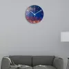 Horloge murale décorative travail muet nuit ciel étoilé acrylique 3D bricolage design moderne pour salon cuisine montre Y200407