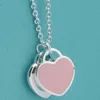 Original gift box Tiff925 Silver Love Heart pendants jewelry diamond Necklaces Returnlover women mens statement necklace woman Fas290g