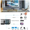 Proiettore Android Smart Flzen 1080p con WiFi Bluetooth LED 4K 300 "Film per home Theater Proiettore Compatibile Smartphone PC DVD TV