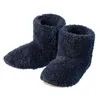 Thick Cottonshort Boots Slippers Home Japanese Style INS Cute Female Winter Warm Plush High Tube Nordic Floor Plush Shoes