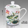 500ml Çin tarzı kemik Çin jingdezhen mavi ve beyaz porselen çay kupası ofis içecek seyahat teware y200107