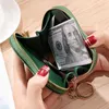 Pursese Women Wallet Lovely Coin Heart-Shaped Bag Lady's Small Key Kvinna Mini Söt dragkedja Fransficka Portable Purse