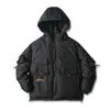 メンズ冬のジャケットコートストリートウェアカジュアルカーゴパーカス戦術機能フード付きコートマルチポケット温かい雄のアウトウェアWY3861